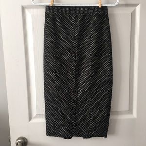 Anthropologie geometric pencil skirt
